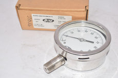 NEW Duro-Instruments Series 207 P/N 42070533 0-100 PSI Pressure Gauge 1/2'' NPT LM