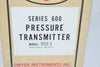 NEW DWYER 602-2 Series 600 Pressure Transmitter