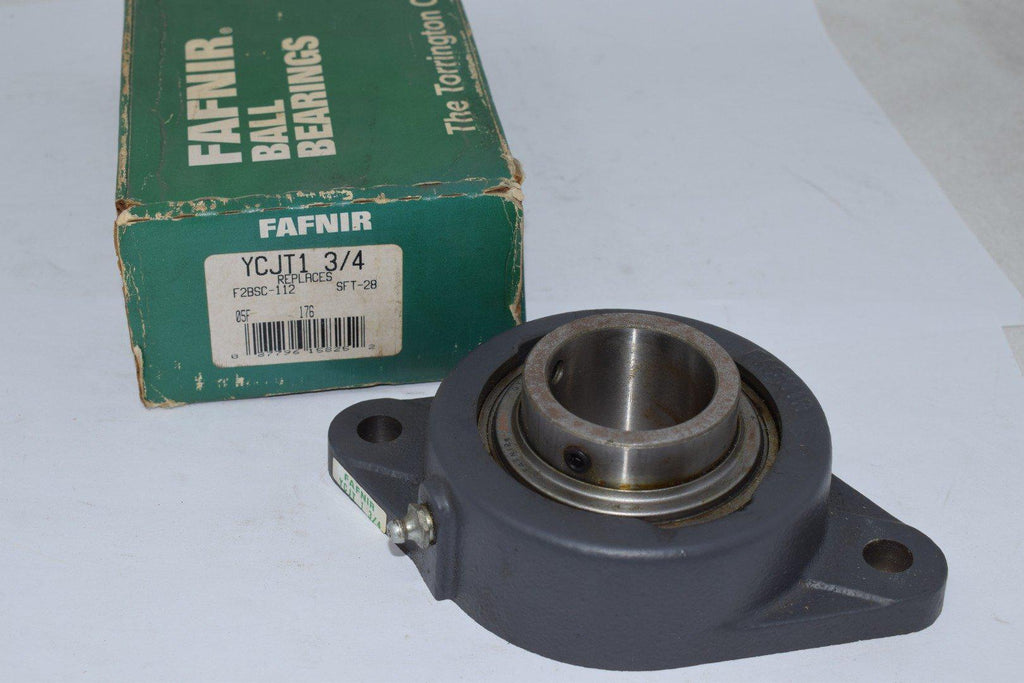 NEW Fafnir YCJT1 3/4 Flange-Mount Ball Bearing Unit - 2-Bolt Flange