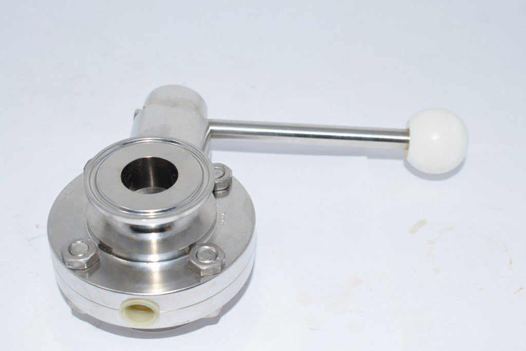 NEW Flowtech 316L Butterfly Valve 1'' Stainless Steel Sanitary