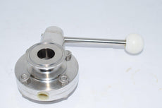 NEW Flowtech 316L Butterfly Valve 1'' Stainless Steel Sanitary