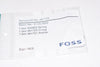 NEW Foss 00461749 Service Kit for Milkoscan Analyzer Spring, O-Ring, Anchor