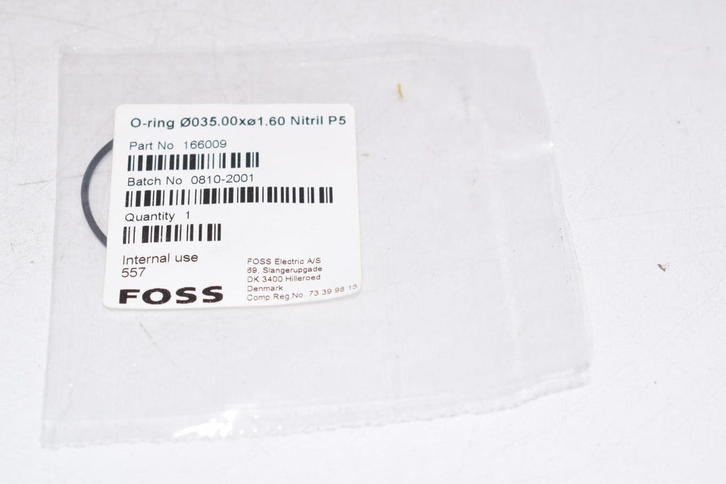 NEW Foss 166009 Milkoscan O-Ring 0035.00 x 01.60 Nitril P5
