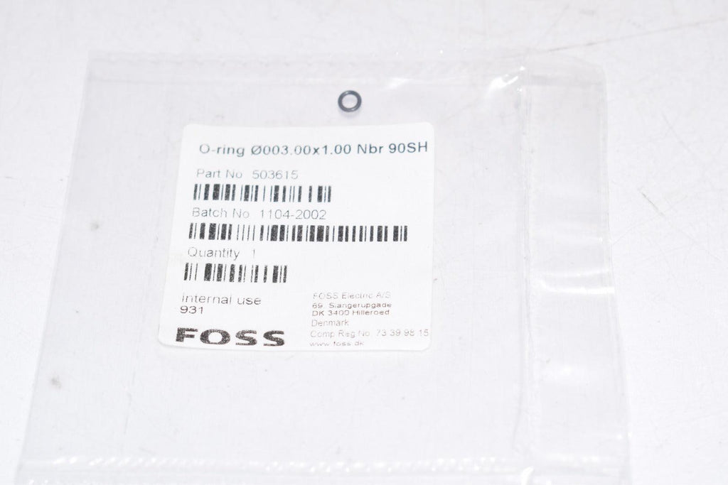 NEW Foss 503615 O-Ring 0003.00 x 1.00 NBR 90 SH for Milkoscan Analyzer