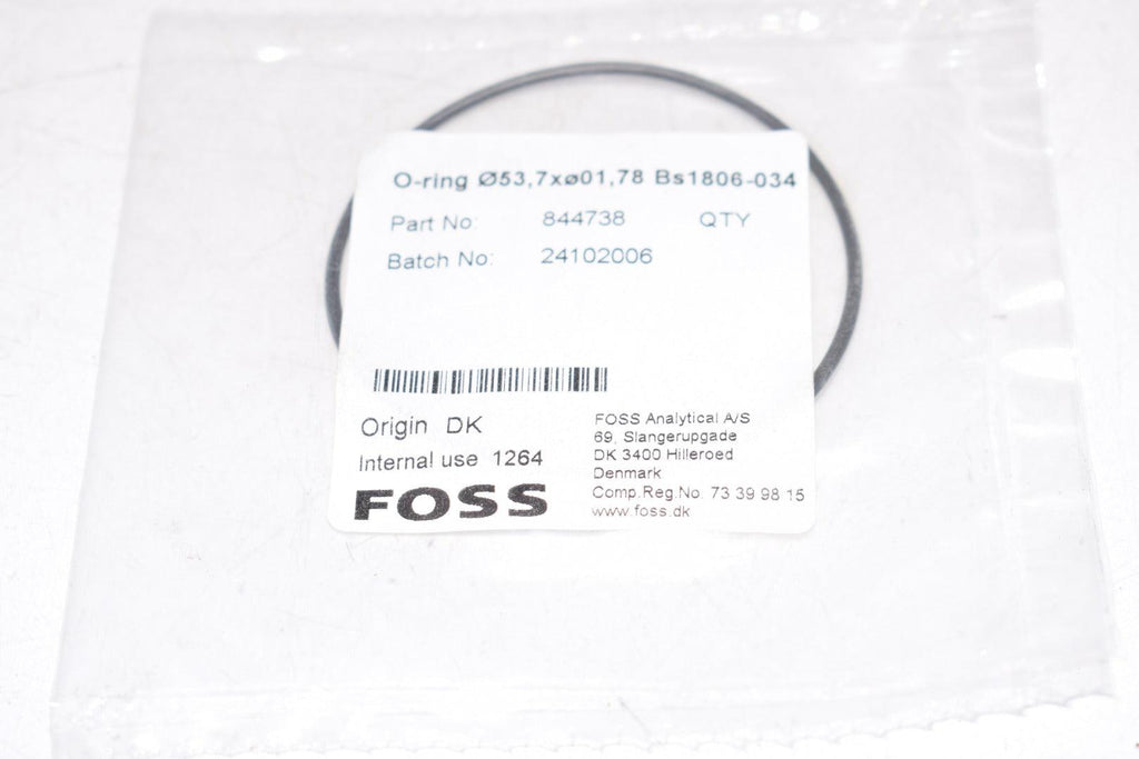 NEW FOSS 844738 Milkoscan O-Ring 053,7 x 001,78 Bs1806-034