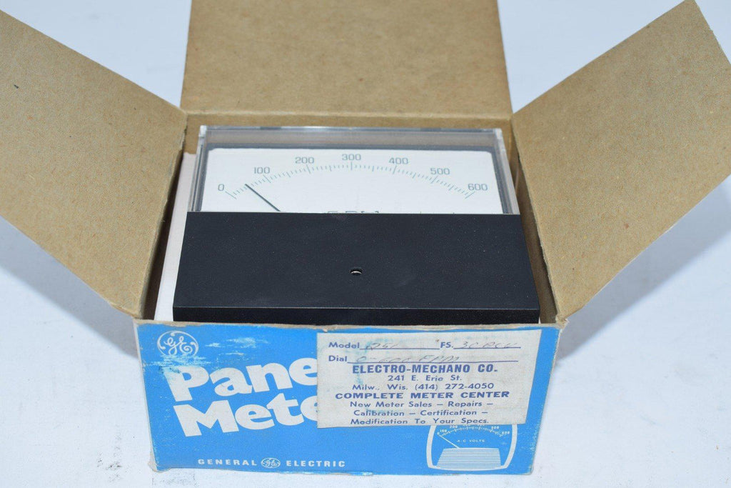 NEW GE 251 0-600 FPM Panel Meter Gage