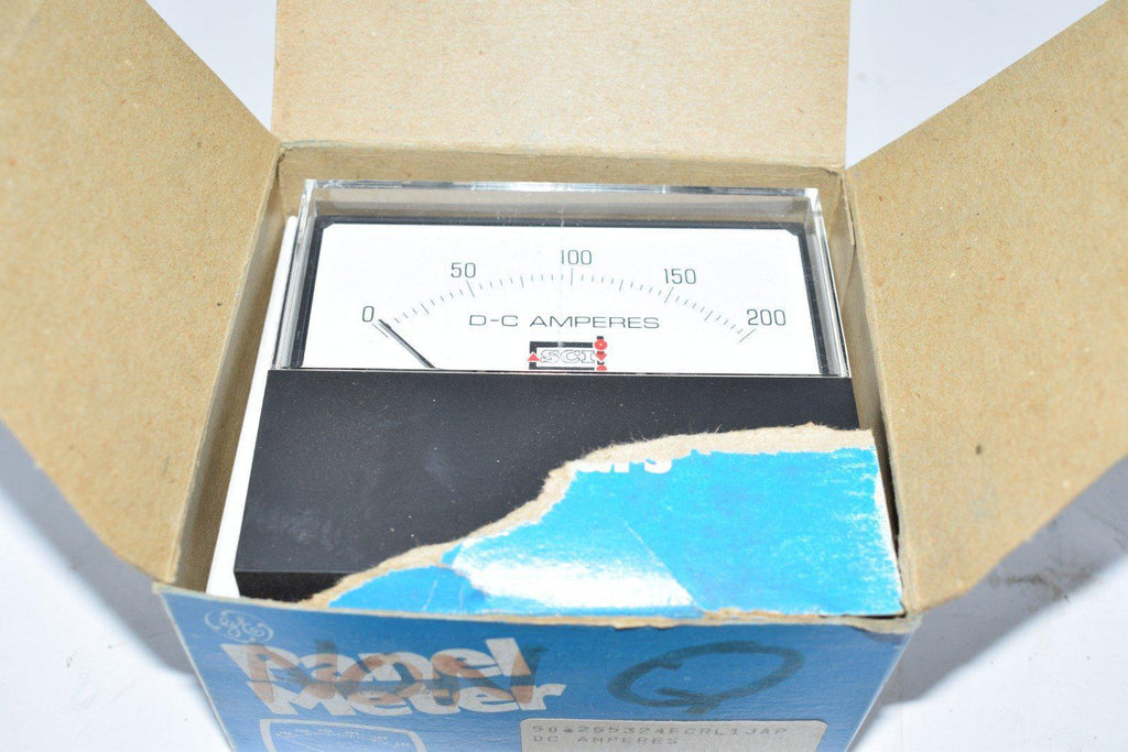 NEW GE 50-255324ECRL1JAP 0-200 DC Amps Panel Meter
