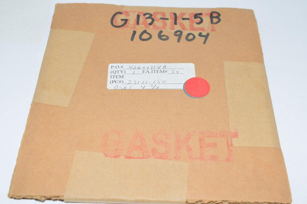 NEW GE Turbine 231-11-150 Gasket 4-3/4''