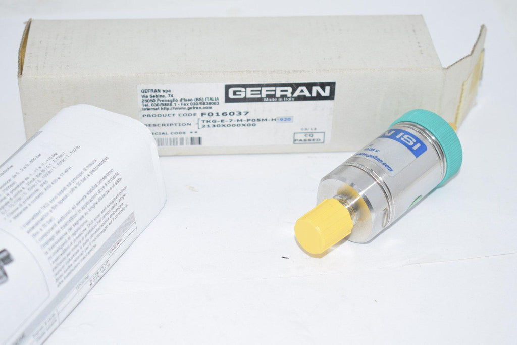 NEW Gefran F016037 TKG-E-7-M-P05M-H-920 Pressure Sensor