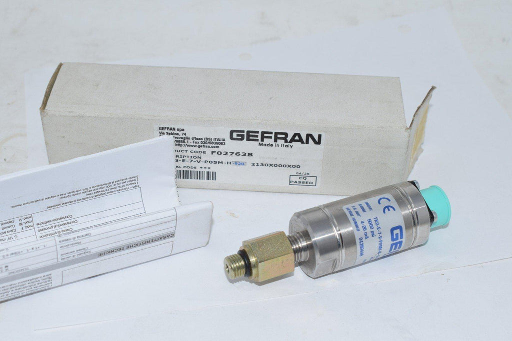 NEW Gefran F027638 TKG-E-7-V-P05M-H-920 Pressure Sensor