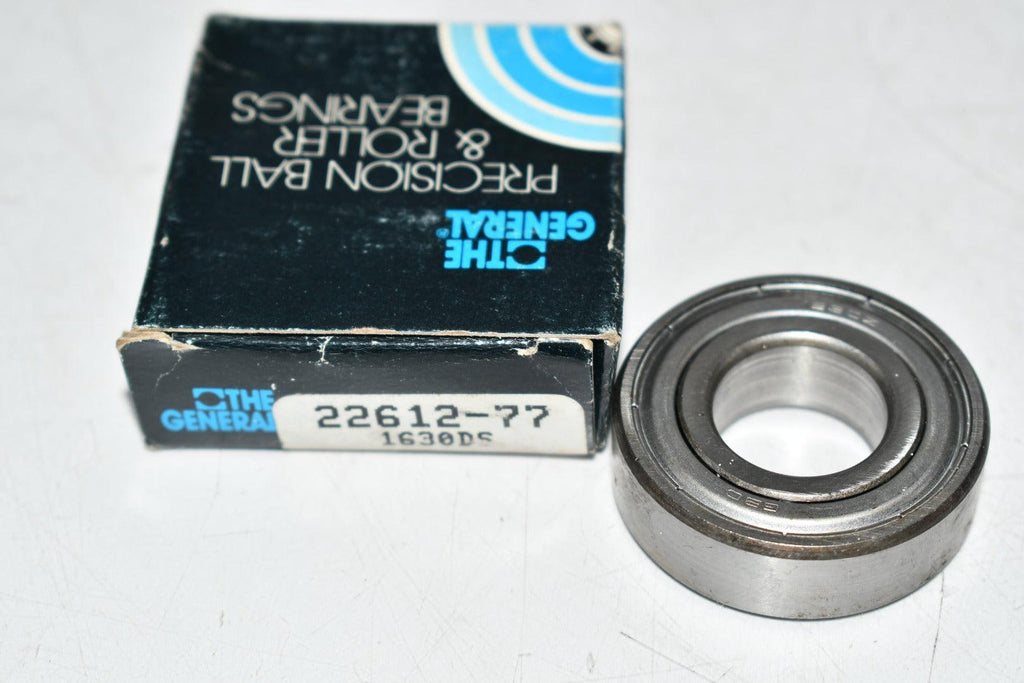 NEW General Bearing 22612-77 Radial/Deep Groove Ball Bearing - Straight Bore, 0.7500 in ID, 1.6250 in OD