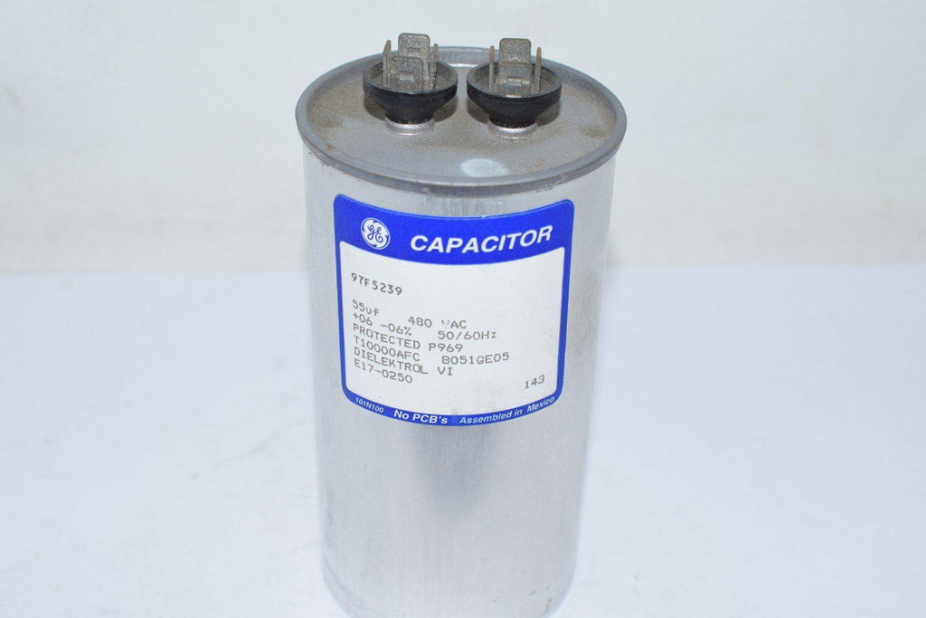 NEW GENERAL ELECTRIC GE DIELEKTROL 97F5239 CAPACITOR 55 UF 480 VAC