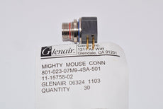 NEW Glenair 801-023-07M9-4SA-501 MIL Spec Connector