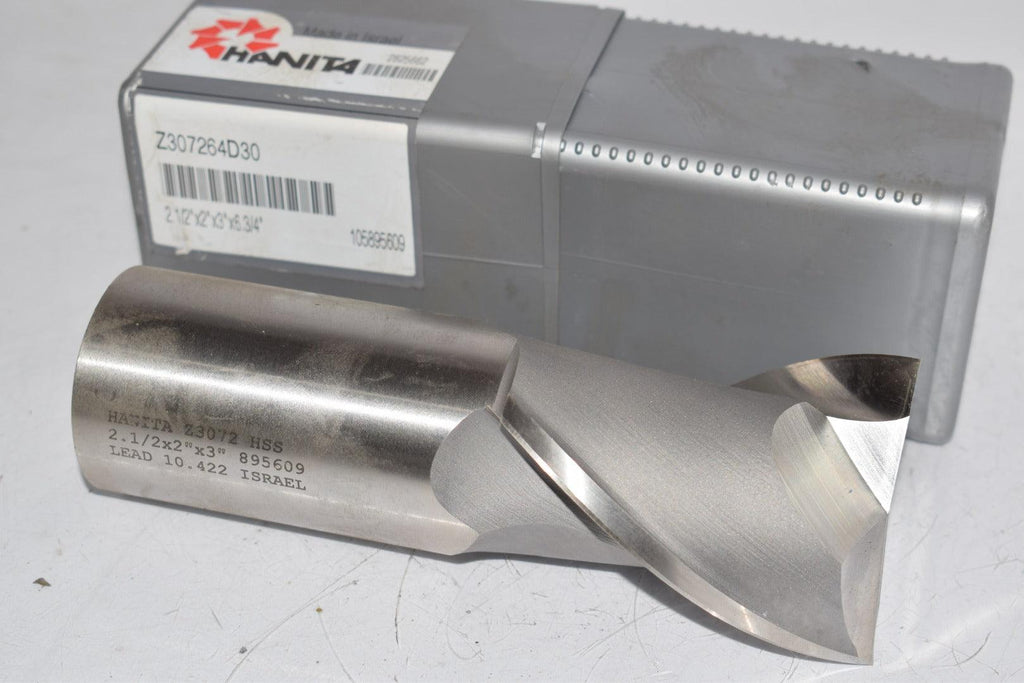 NEW HANITA 895609 Z3072 HSS Finishing End Mill 2 Flute 2-1/2'' x 2'' x 3''