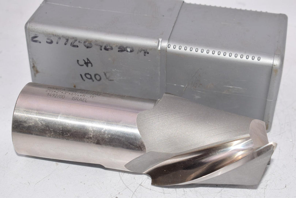 NEW HANITA HSS Z3772A 2-1/2'' x 2'' x 3'' x 6-3/4'' x R-.19'' 2FL End Mill