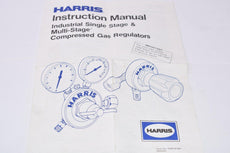 NEW Harris Instruction Manual, Form No. ISMR-M-684, 9505503, Compressed Gas Regulators