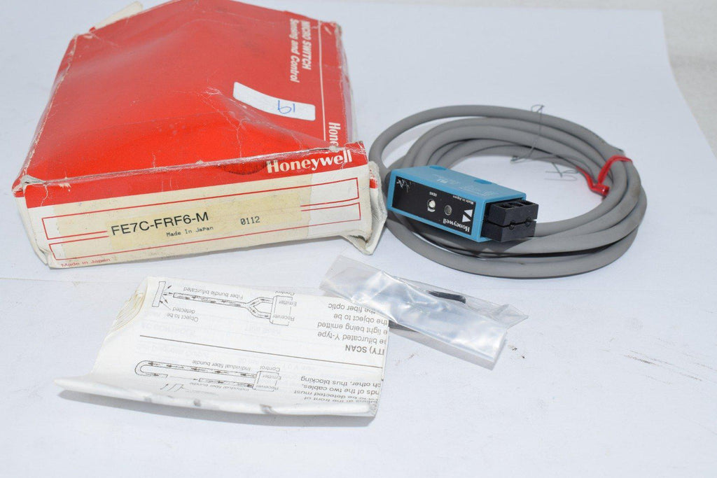 NEW Honeywell MICRO SWITCH FE7C-FRF6-M AMPLIFIER FIBER OPTIC LO/DO PNP DIFFUSE RANGE 20MM