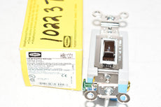 NEW Hubbell HBL1201 15A 120/277V SP Brown Toggle Switch. Extra Heavy Duty Industrial Series