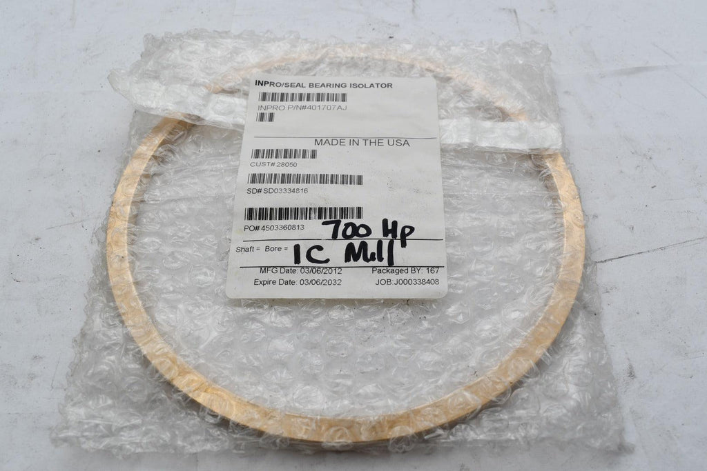 NEW INPRO 401707AJ Bearing Isolator Seal Bore= 1C Mill 700HP