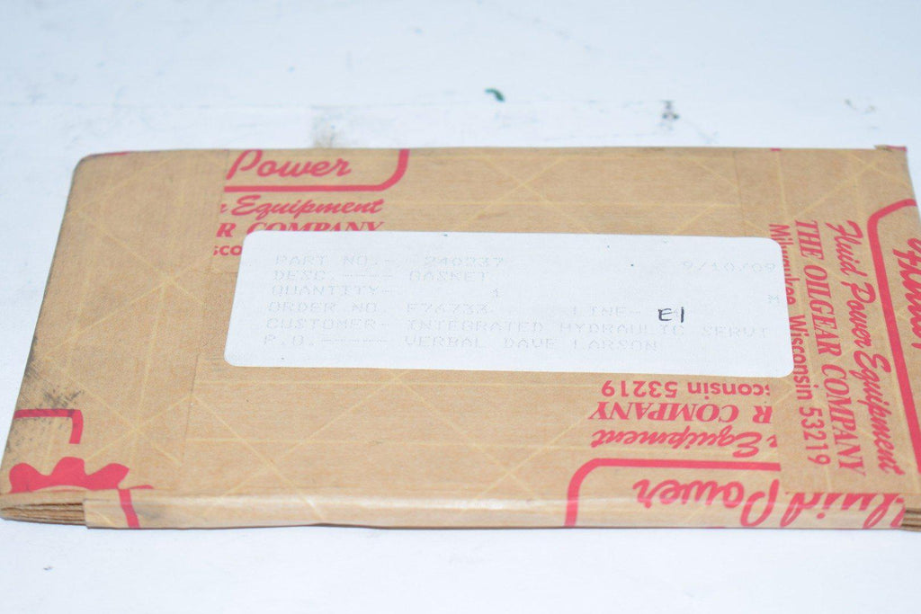 NEW Integrated Hydraulic Service 240237 Gasket