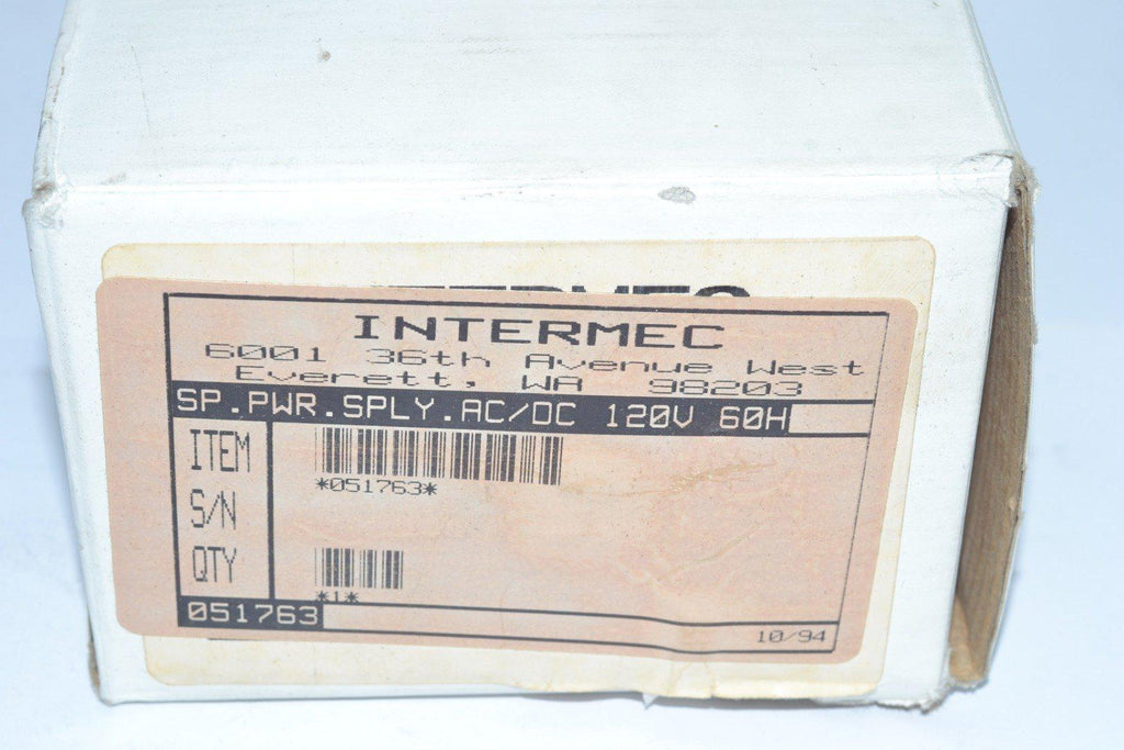 NEW Intermec 051763 120 VAC Power supply (for the 95XX Series - Wand or Laser)