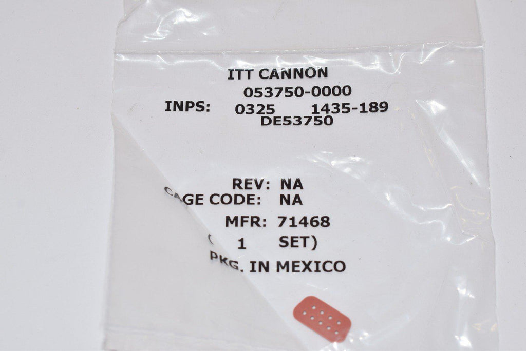 NEW  ITT Cannon, LLC DE53750 INTERFACIAL SEAL FOR DB9