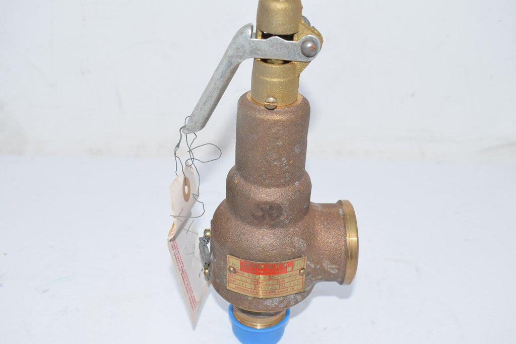 NEW J.E. Lonegran FBFF 1 x 1-1/4'' Pressure Relief Valve 80 PSI