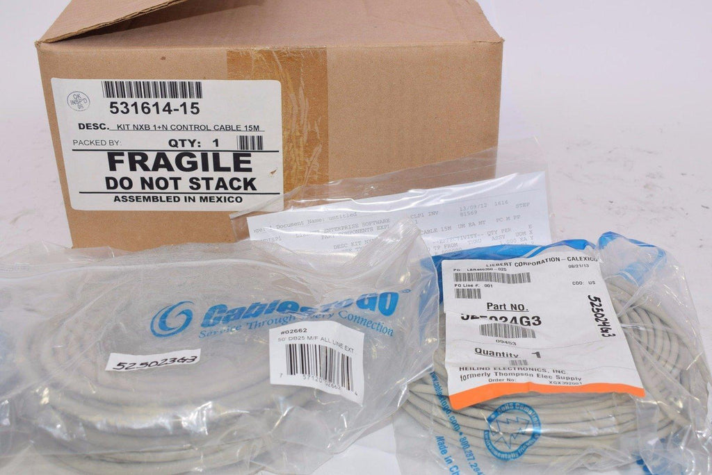 NEW Liebert 531614-15 Control Cable Kit, NXB 1+N 15M Paralleling Cable