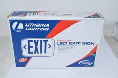 NEW Lithonia Lighting 388086 Quantum Exit Sign With Led Lamps, 0.69 Watts