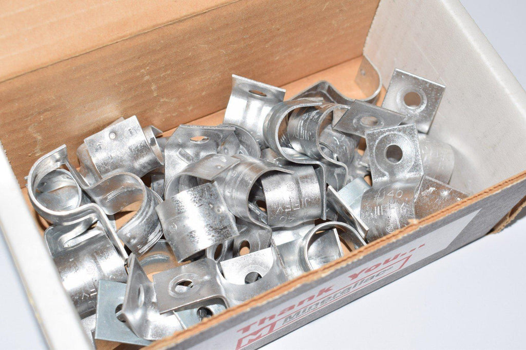 New, Lot of 35, Minerallac, 140M, Jiffy Clip One-Hole Strap Rigid IMC Conduit