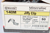 New, Lot of 35, Minerallac, 140M, Jiffy Clip One-Hole Strap Rigid IMC Conduit