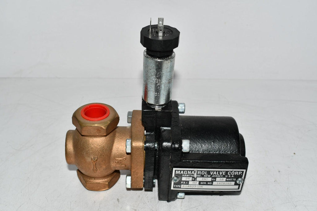 NEW Magnatrol Valve Corp E14S23-DN Bronze Solenoid Valve 24VDC 18W 50 PSI