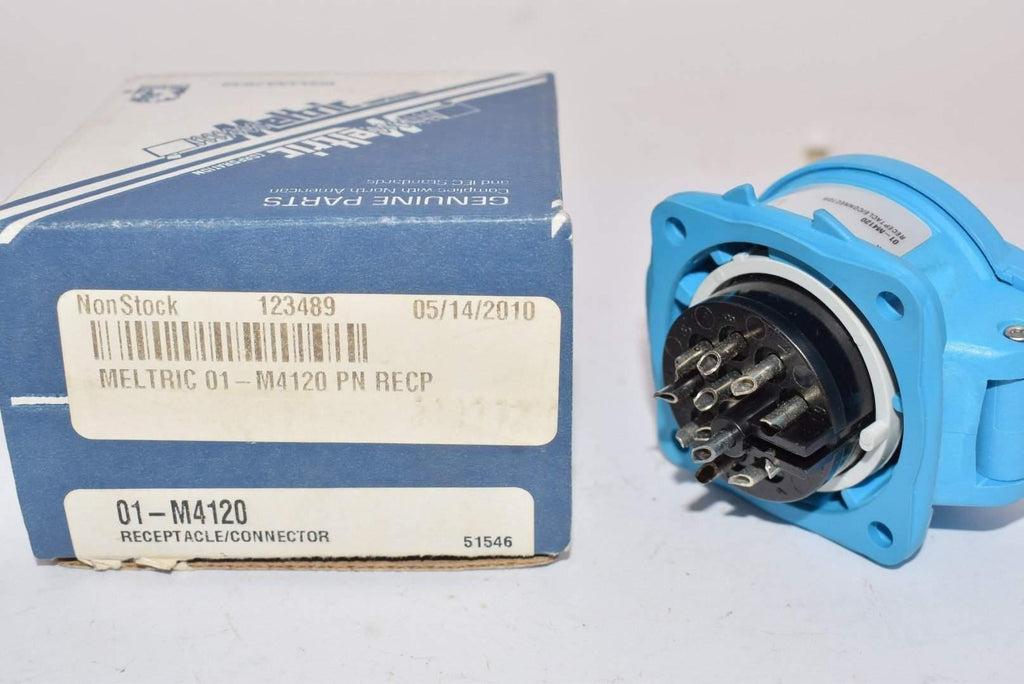 NEW Meltric 01-M4120 PADLOCK PAW, RECEPTACLE 480VAC,20A,11P+G+PLUG