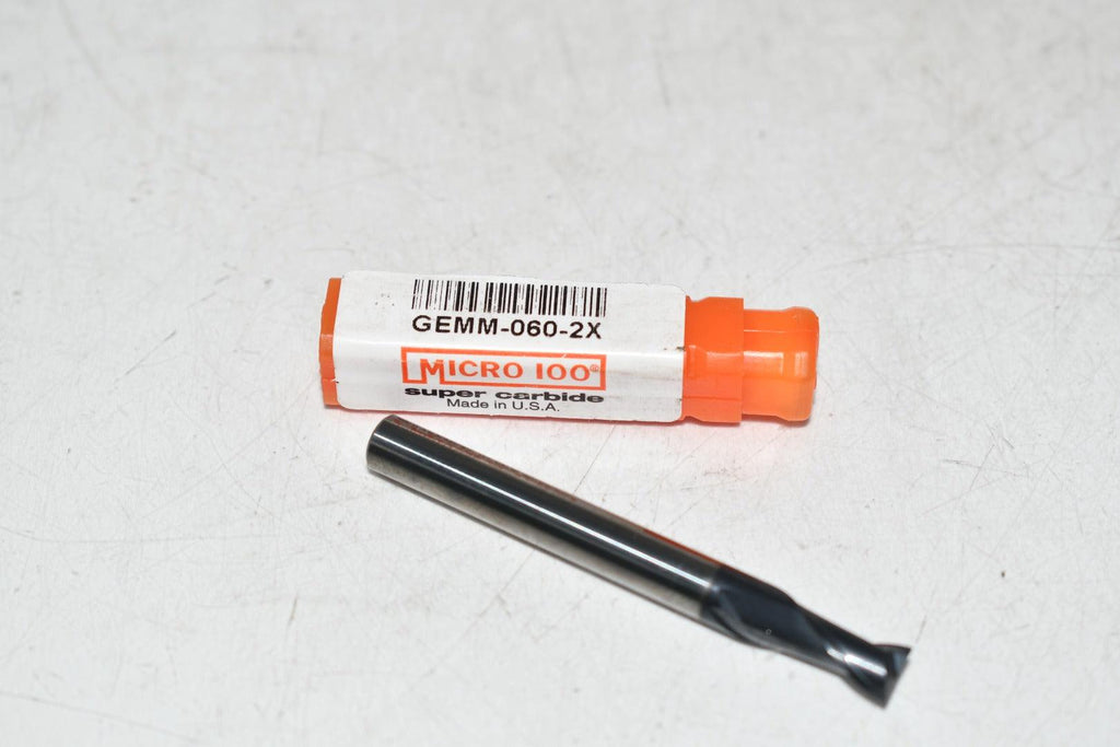 NEW Micro 100 GEMM-060-2X 6mm 2 Flute AlTiN Coated Carbide Square End Mill