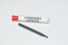 NEW Micro 100 SEM-062-03X 1/16'' x 1/8'' 3 Flute AlTiN Cutter Carbide Square End Mill