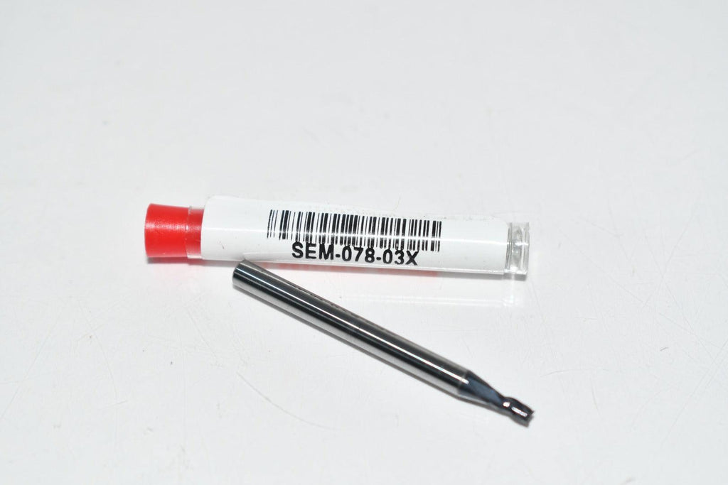 NEW Micro 100 SEM-078-03X 5/64'' 3 Flute AlTiN Coated Carbide Square End Mill