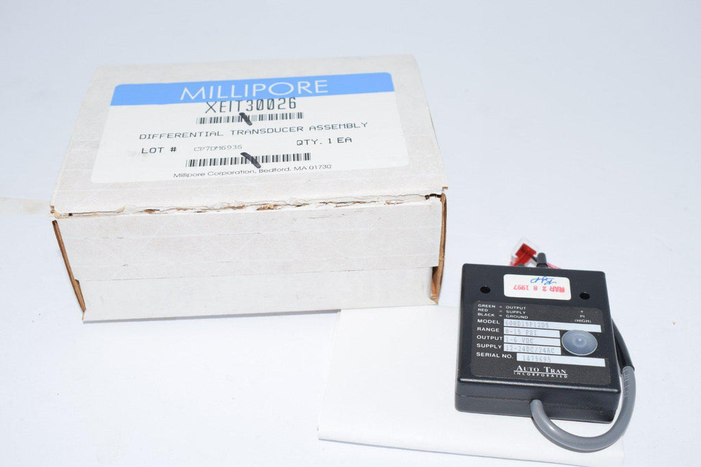 NEW Millipore XEIT30026 Differntial Transducer Assy Auto Tran 600D15P12D5
