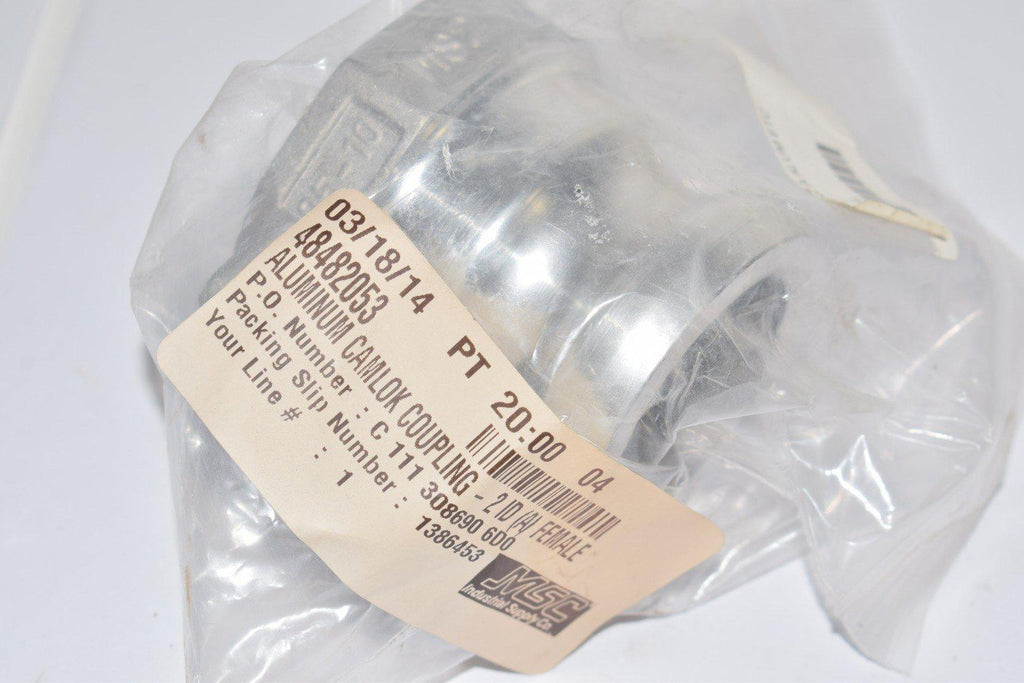 NEW, MSC, Part: 48482053, Aluminum, Camlok, Coupling 2''ID, Female
