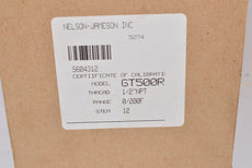 NEW Nelson-Jameson Inc GT-500R Temperature Gauge 1/2'' NPT, 0/200F