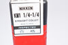 NEW NIKKEN KM1 1/4-1/4 Straight Collet, Milling Chuck Collet Machinist Tooling - Sealed