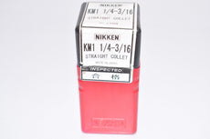 NEW NIKKEN KM1 1/4-3/16 Straight Collet, Milling Chuck Collet - Sealed