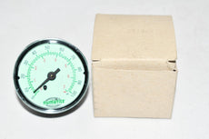 NEW Numatics 214-129 Pressure Gauge 0-100 PSI 1/4? NPT 2? Dia. Center Back Mount