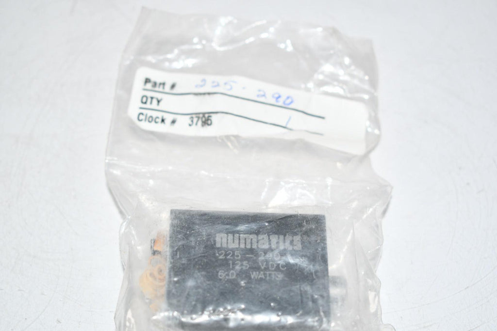 NEW Numatics 225-290 Solenoid Valve Coil 125v-dc 6.0 Watts