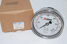 NEW OEM Press Systems 0-628 lbs. Pressure Gauge 4'' Wika 1/4'' NPT