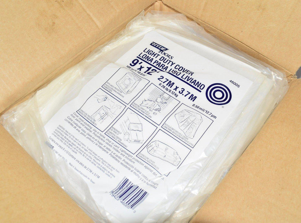 NEW, Pack of 36, Hyde Tools Light Duty Cover, Model: 46005, 9''x12'' Plastic Covers