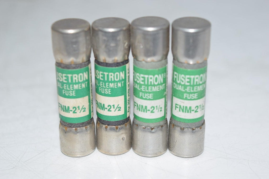 NEW Pack of 4 Fusetron FNM-2-1/2 Dual Element Fuse