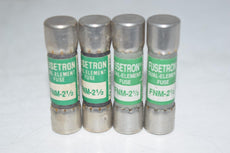 NEW Pack of 4 Fusetron FNM-2-1/2 Dual Element Fuse