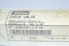 NEW Parker 12M8A-C8L-1-T-SS Check Valve Poppet Stainless Steel