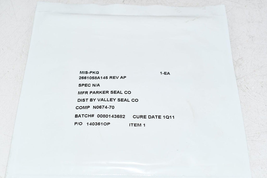 NEW Parker 2661058A145 O-ring Seal
