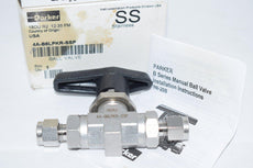 NEW Parker 4A-B6LPKR-SSP Ball Valve - Two-way - B Series